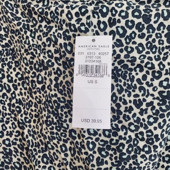 American Eagle leopard print Midi wrap skirt size small - Picture 7 of 8